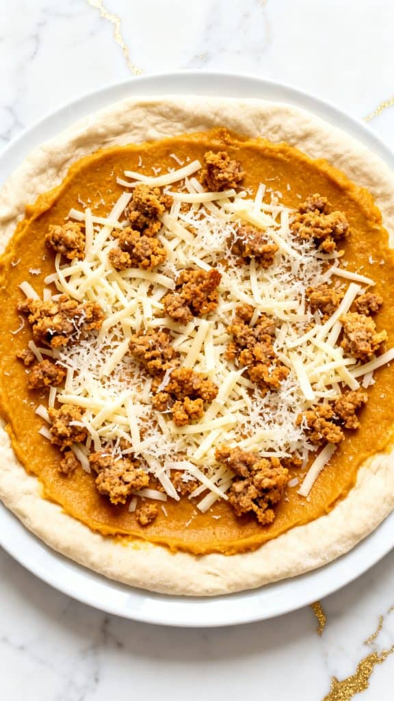 Pumpkin and Sausage Pizza