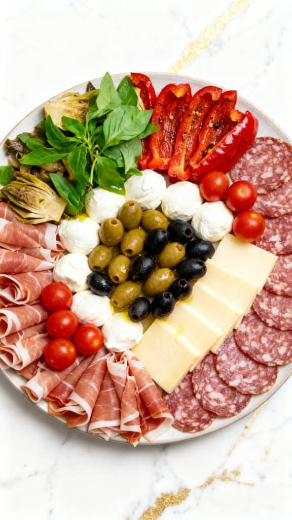 Italienische Antipasto-Platte
