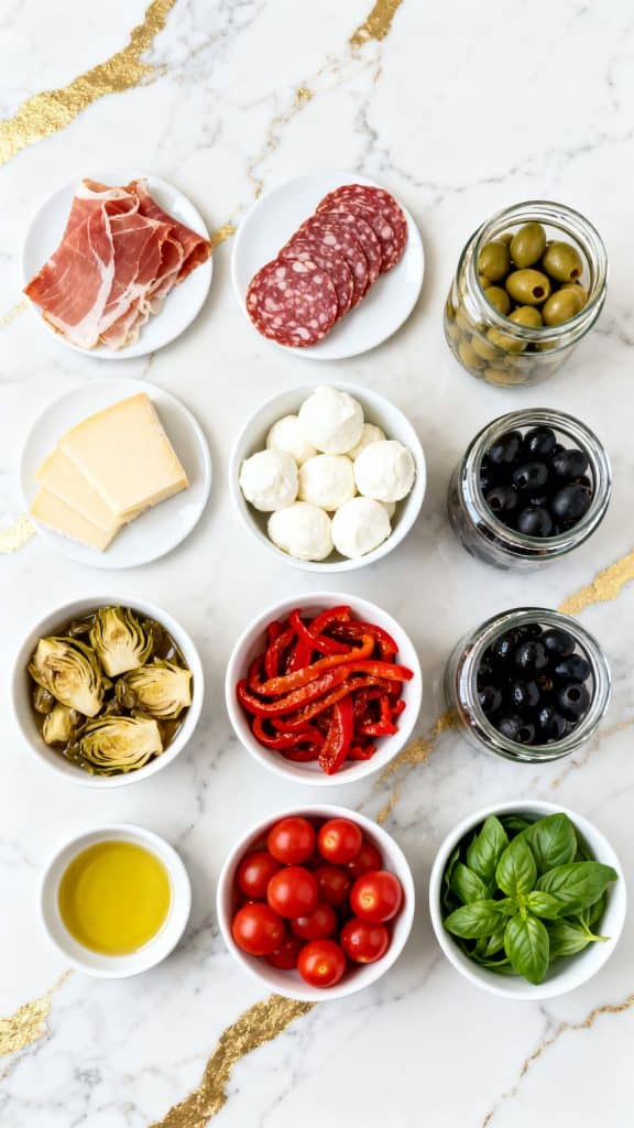 Italienische Antipasto-Platte