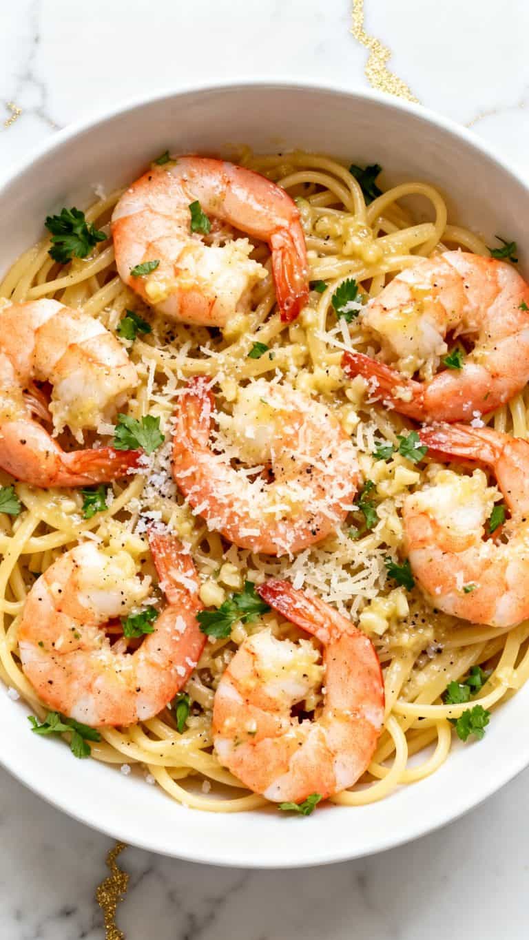 Garlic Butter Shrimp Pasta