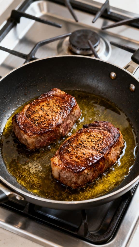 Super Fancy Meal: Filet Mignon with Garlic Butter Cream Sauce