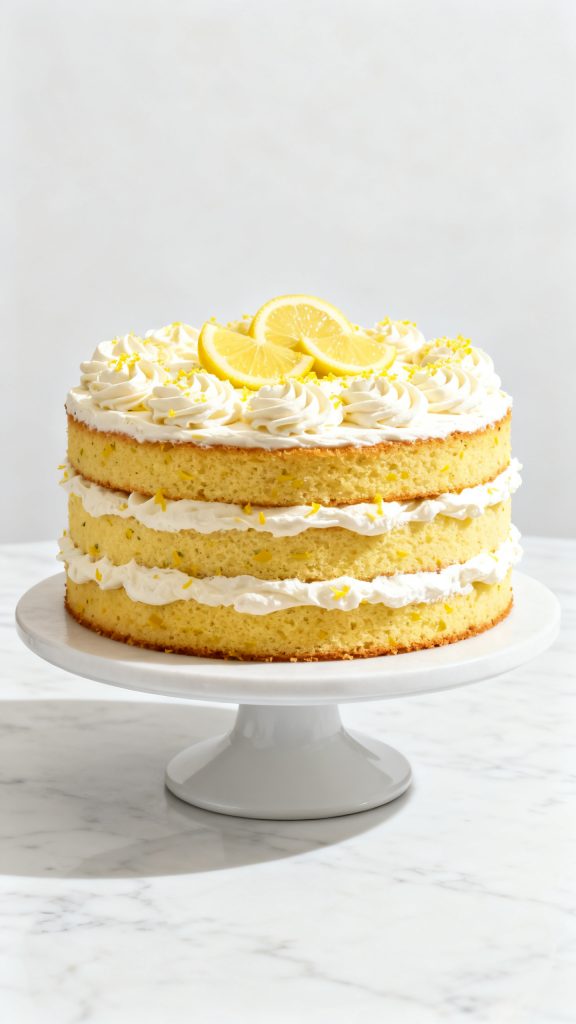 Luscious Lemon Chantilly Cake