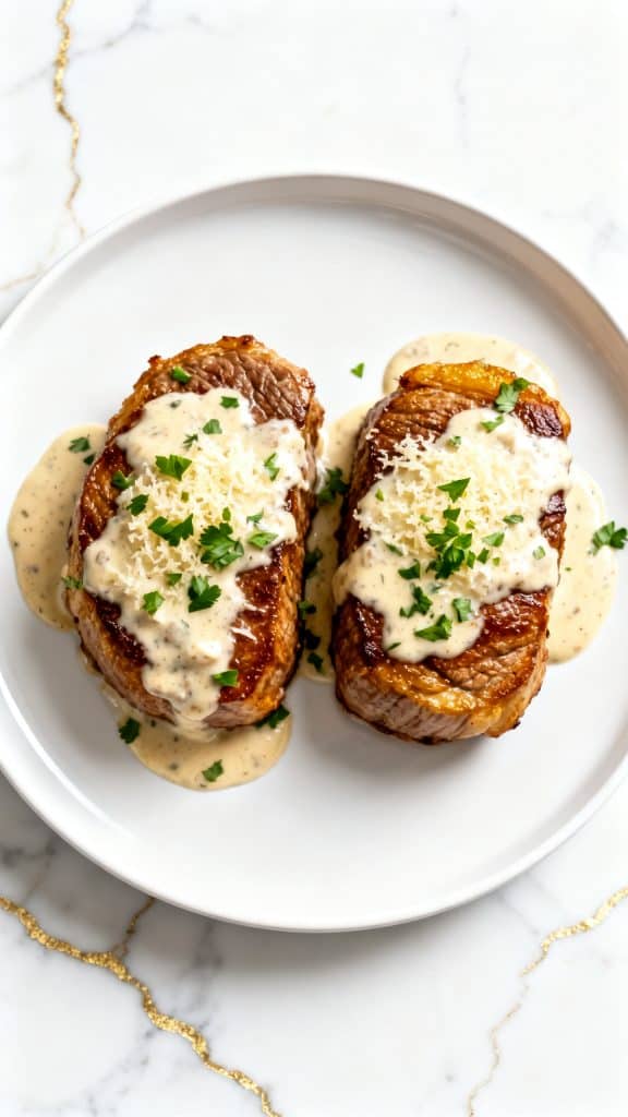 Super Fancy Meal: Filet Mignon with Garlic Butter Cream Sauce