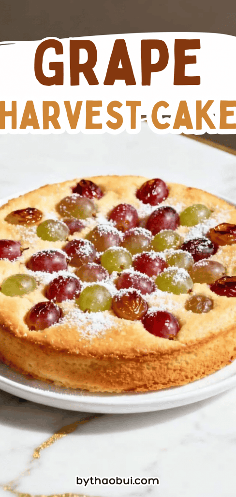 Nothing beats pulling out a homemade dessert when friends stop by for coffee. Grape Harvest Cake is inspired by Italian Grape Cake and Italian Grape Recipes, with juicy grapes baked into a soft, buttery cake that feels both rustic and special. Save this for your next baking day if you love classic Italian desserts. 🇮🇹💜