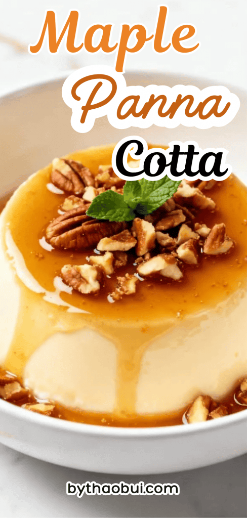 Nothing feels better than ending a chilly fall day with a creamy dessert that looks special but takes very little effort. Maple Panna Cotta is a silky Maple Dessert made with Maple Syrup, Heavy Cream, and warm fall flavor that fits right into your favorite Autumn Dessert Recipes. 🍂 Save this for your next cozy night when you're craving an easy homemade treat with melt in your mouth goodness.