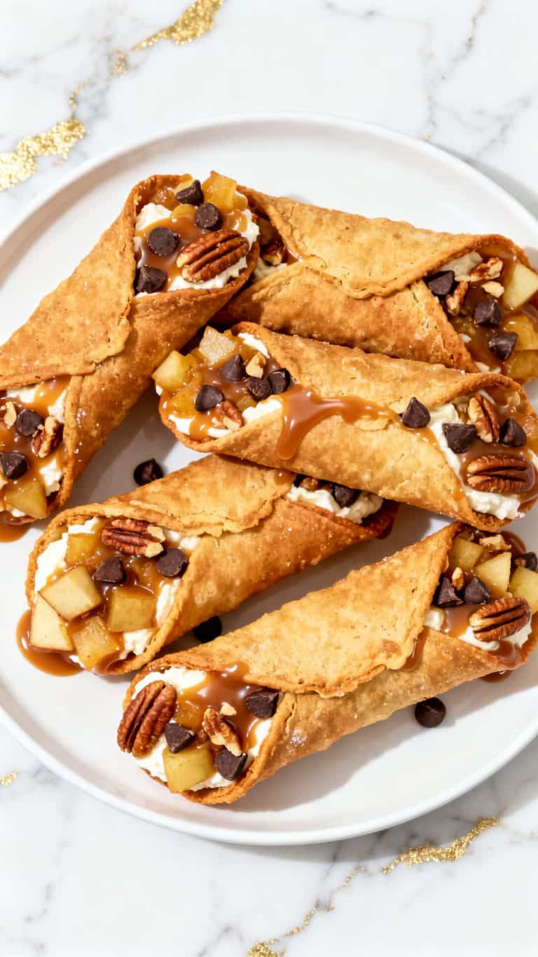 Caramel Apple Cannoli