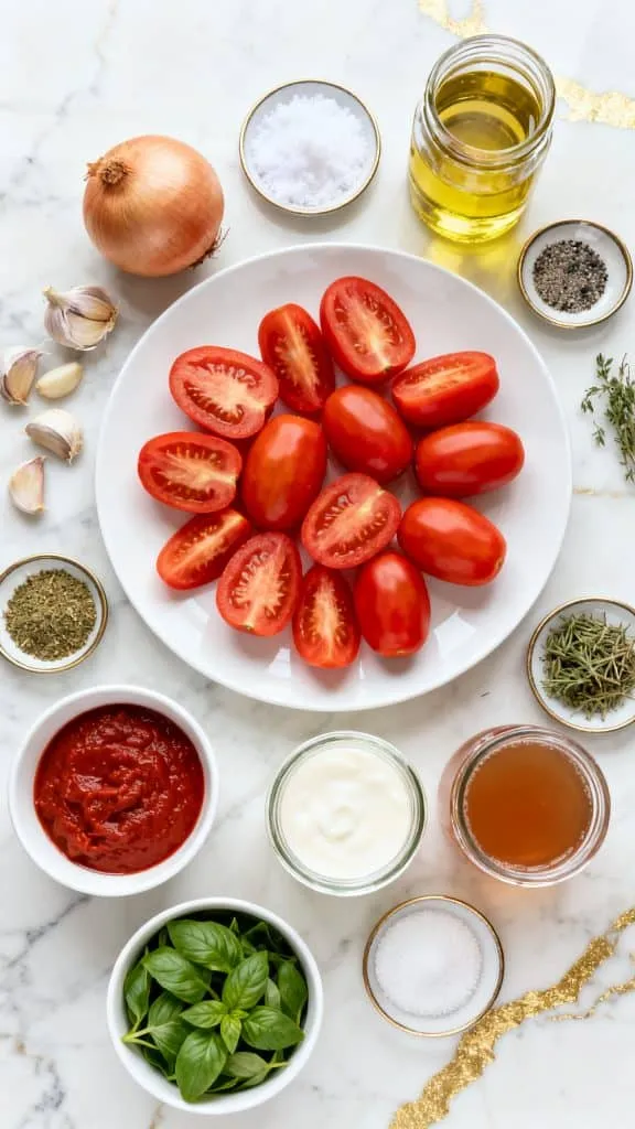 Creamy Roasted Tomato Basil Soup