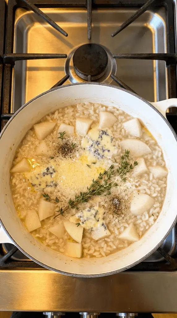 Pear and Gorgonzola Risotto