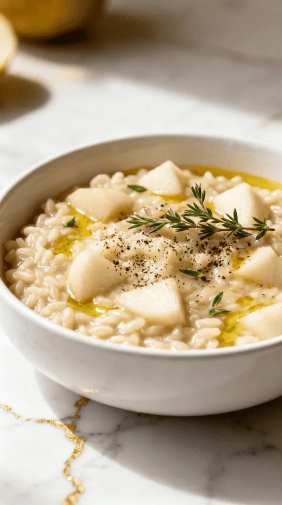 Pear and Gorgonzola Risotto