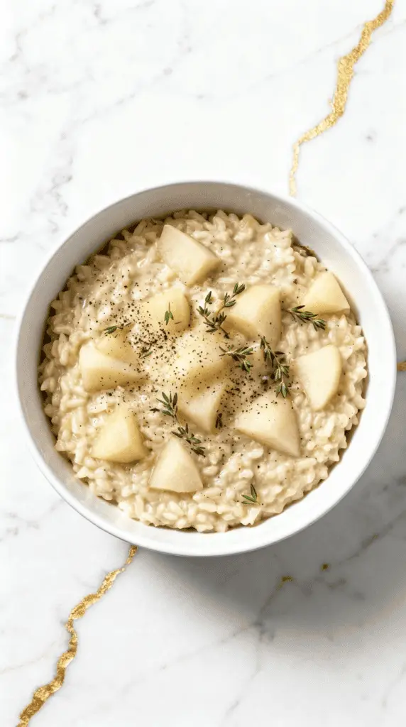 Pear and Gorgonzola Risotto