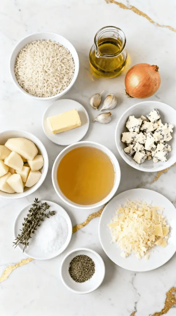 Pear and Gorgonzola Risotto