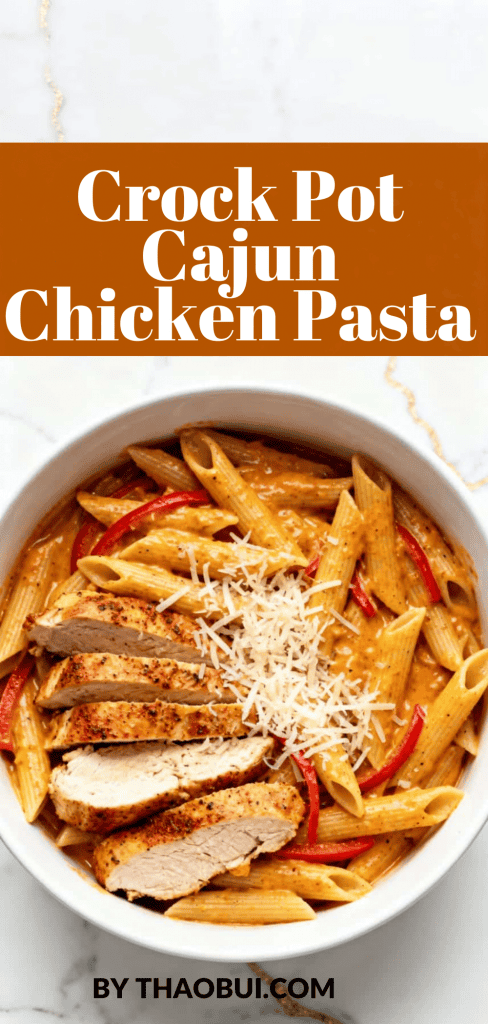 When you are craving something creamy with a little kick, this dinner really hits the spot. Crock Pot Cajun Chicken Pasta combines tender chicken, penne, bell peppers, and bold Cajun seasoning in a rich sauce for an easy Cajun chicken pasta. Save this Cajun pasta recipe for a cozy weeknight meal everyone will look forward to.