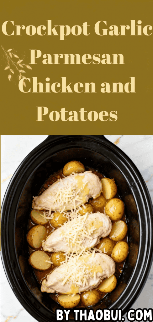 Some nights call for a warm Italian-style dinner that cooks while you get other things done. Crockpot Garlic Parmesan Chicken and Potatoes combines tender chicken, baby potatoes, garlic, and Parmesan in one of the easiest chicken crockpot recipes. Save this Italian chicken crockpot meal for a comforting family dinner with simple prep.