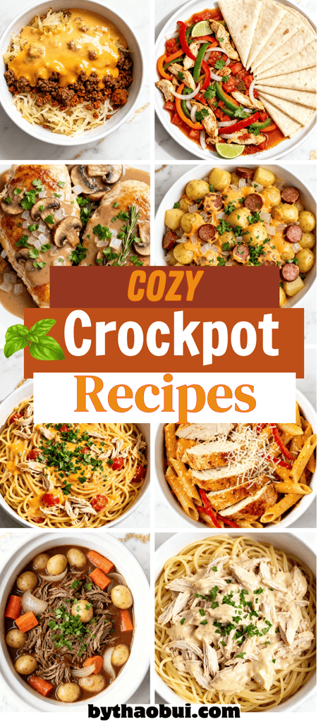 Some nights, I just want dinner to practically cook itself. These 11+ Crockpot Dinner Recipes for Simple, Comforting Meals include easy crockpot dinners and no-effort dinner ideas that make busy evenings feel manageable. Save this collection for delicious crockpot recipes whenever you need an easy meal.