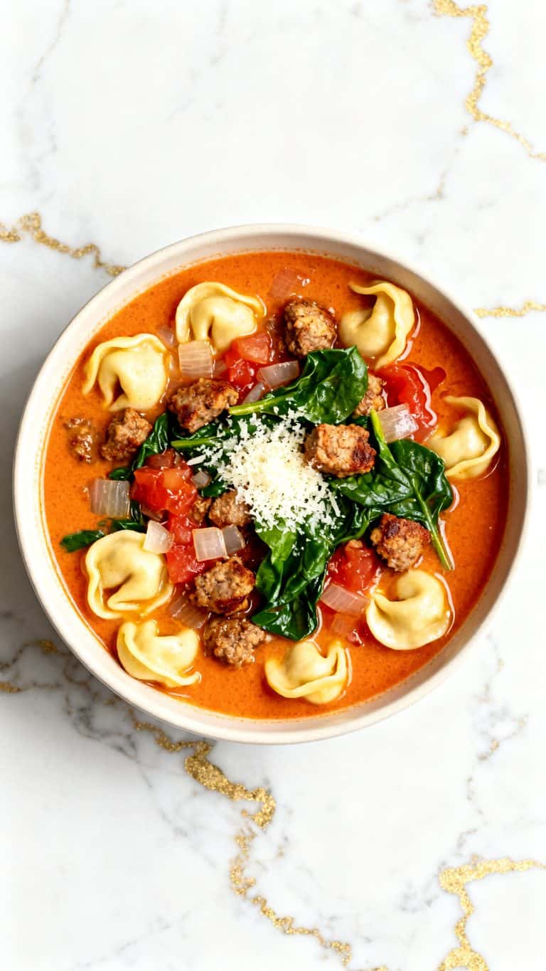 Sausage Tortellini Soup