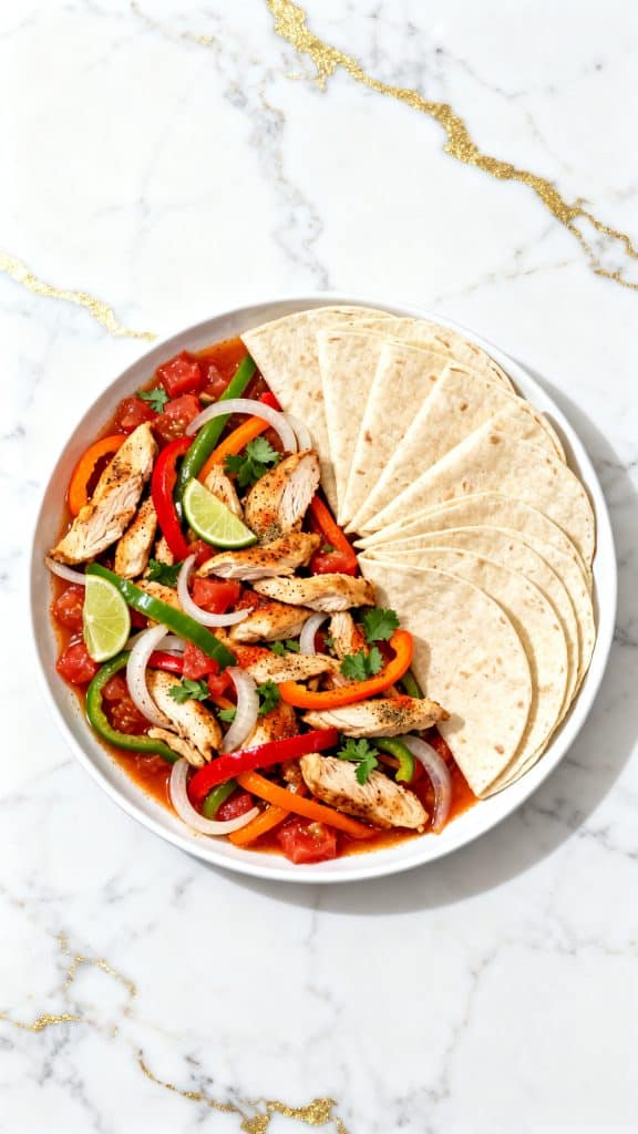 Dump and Go Crockpot Chicken Fajitas Dinner