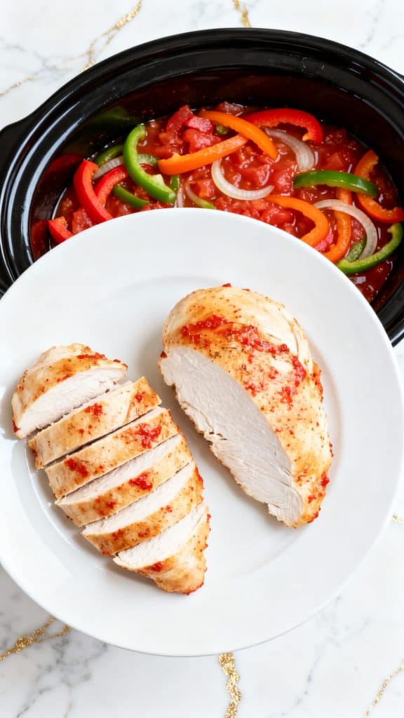 Dump and Go Crockpot Chicken Fajitas Dinner