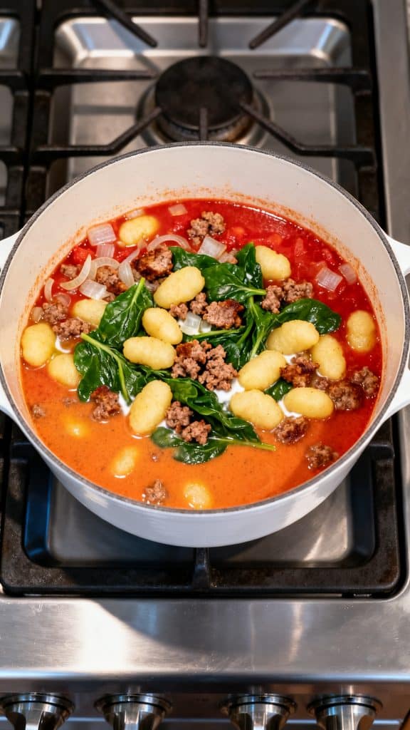 Creamy Italian Sausage Gnocchi Soup