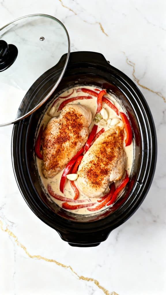Crock Pot Cajun Chicken Pasta