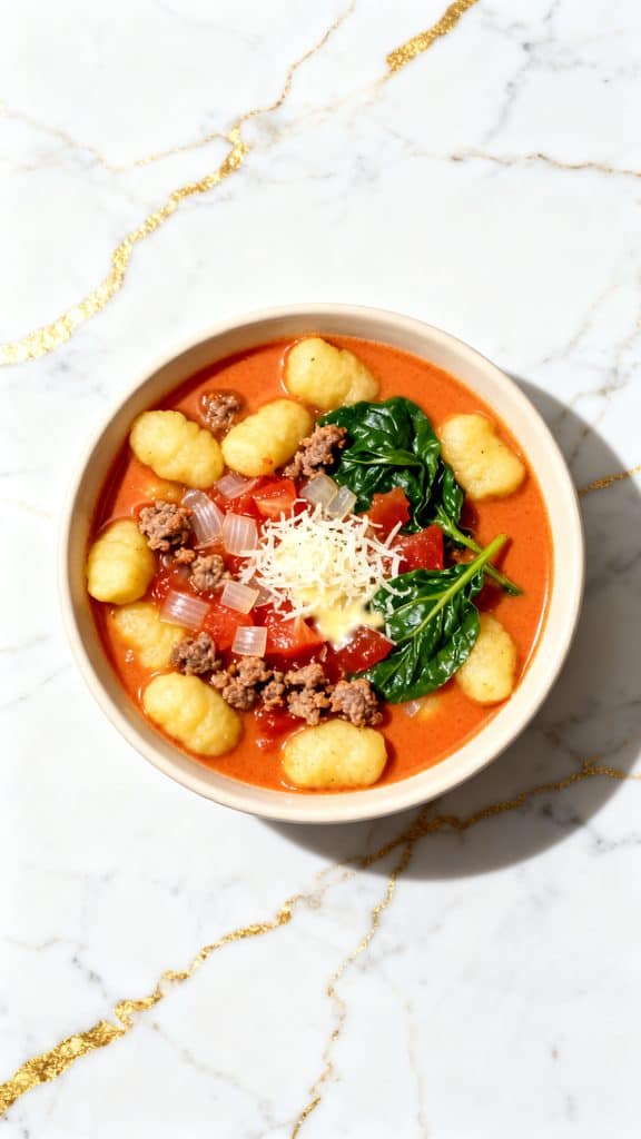 Creamy Italian Sausage Gnocchi Soup
