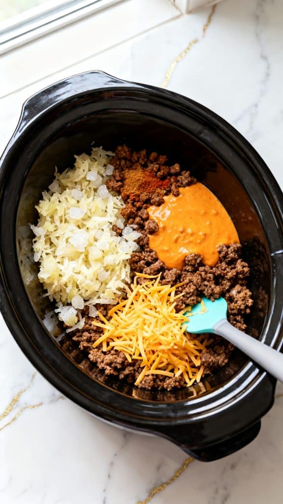 Taco Crock Pot Hashbrown Casserole