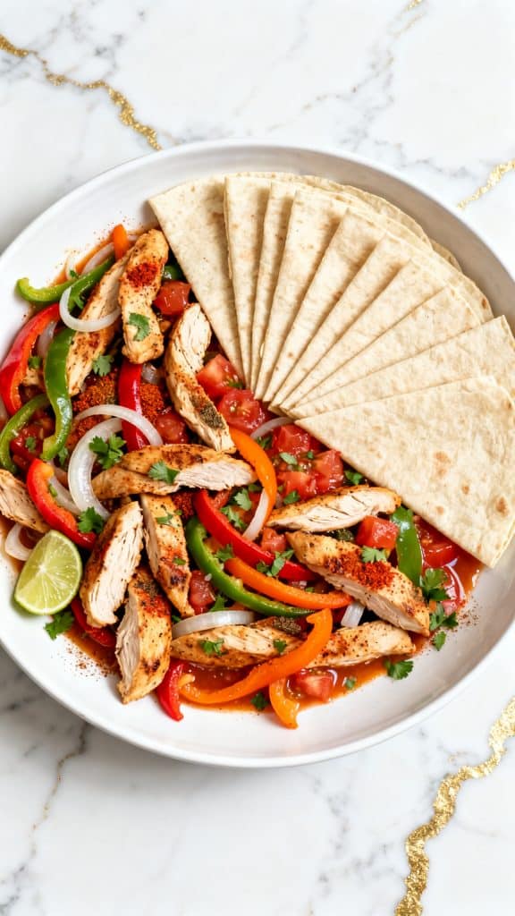 Dump and Go Crockpot Chicken Fajitas Dinner