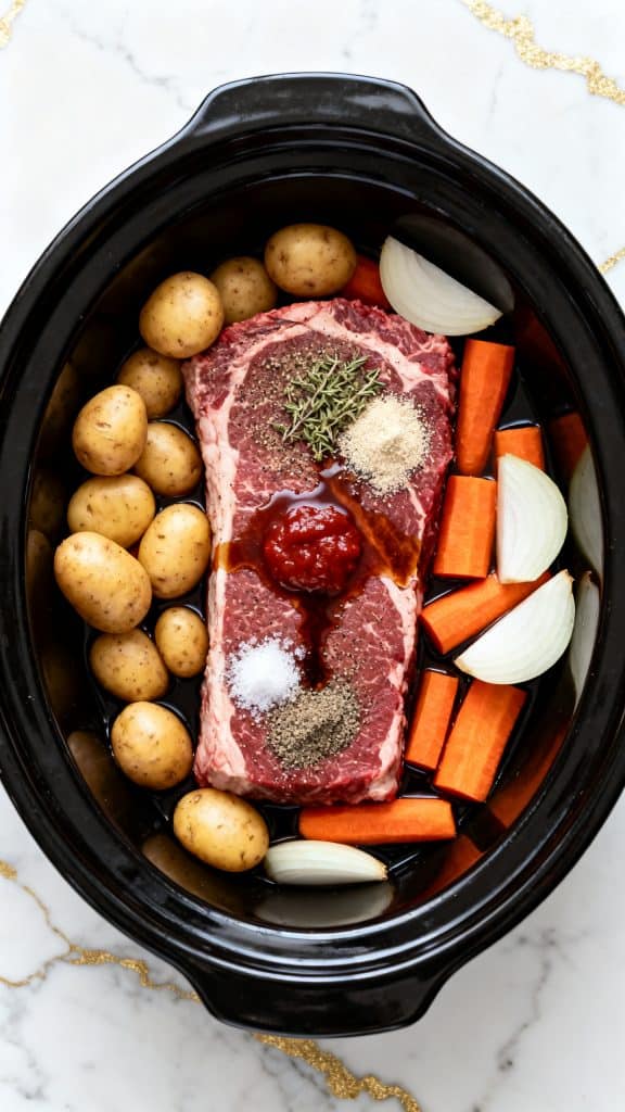 5-Minute Prep Crockpot Pot Roast