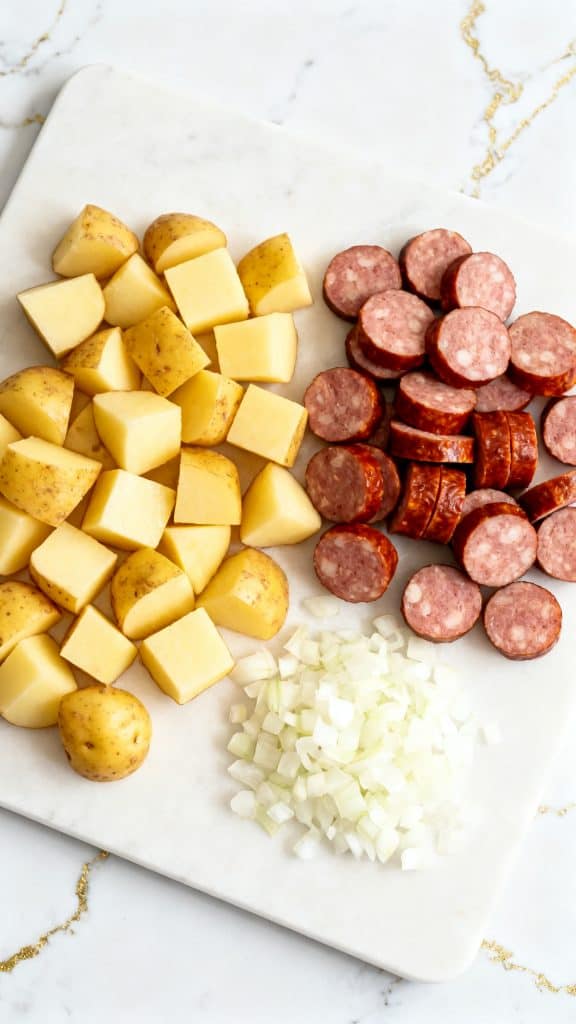 Slow Cooker Sausage and Potato Casserole