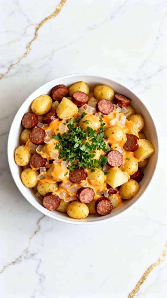 Slow Cooker Sausage and Potato Casserole
