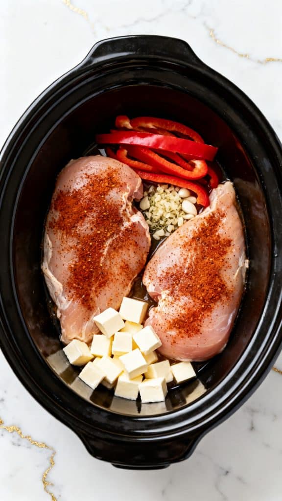 Crock Pot Cajun Chicken Pasta