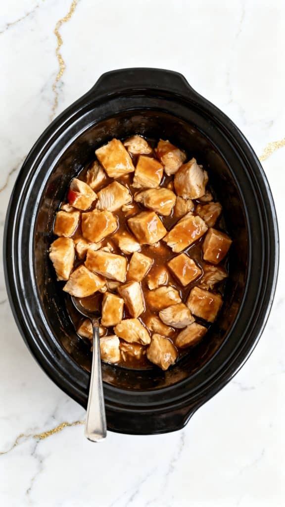 Crock Pot Bourbon Chicken
