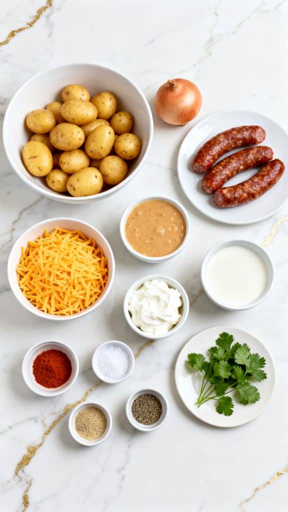 Slow Cooker Sausage and Potato Casserole