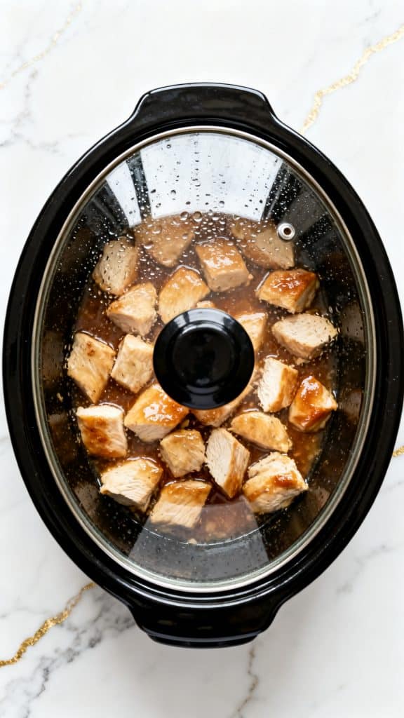 Crock Pot Bourbon Chicken