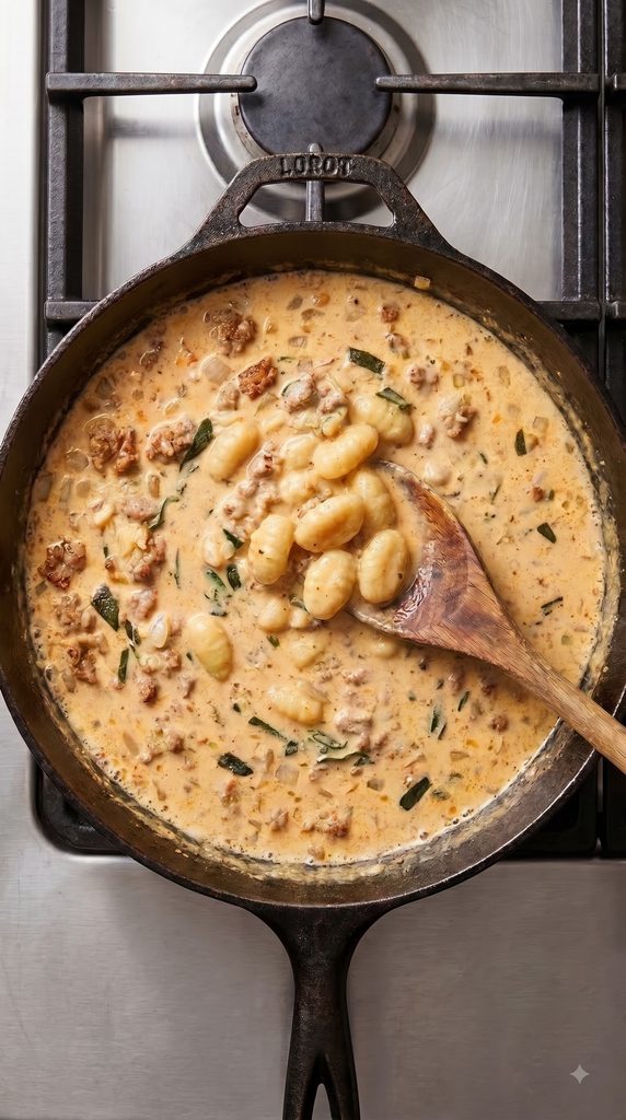 Creamy Pumpkin Sausage Gnocchi