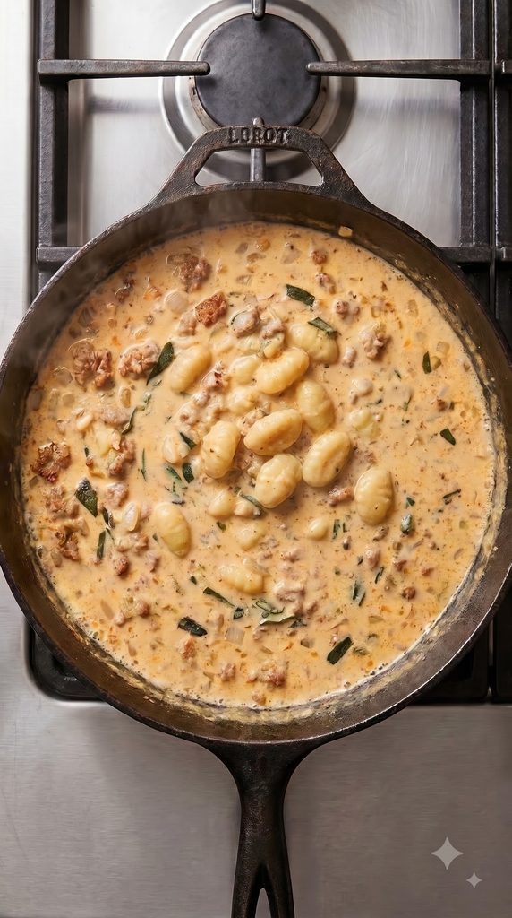 Creamy Pumpkin Sausage Gnocchi