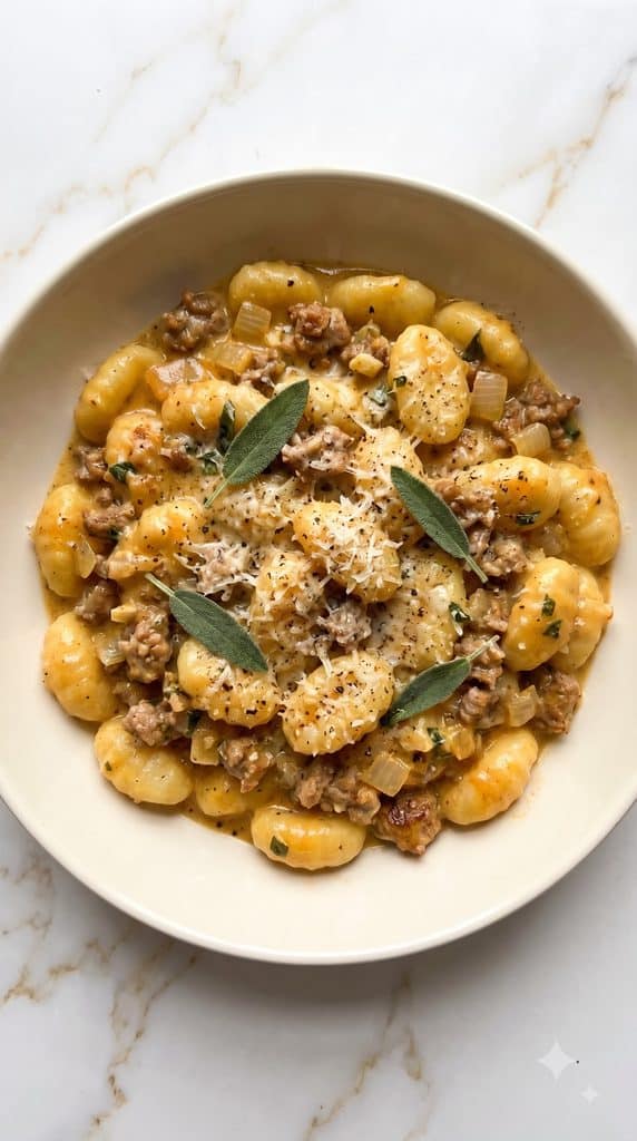 Creamy Pumpkin Sausage Gnocchi