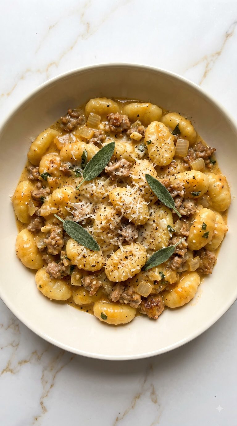 Creamy Pumpkin Sausage Gnocchi