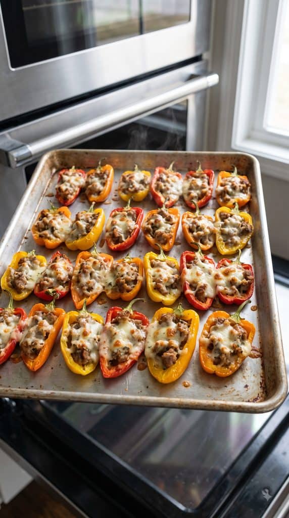 Italian Sausage Stuffed Mini Peppers