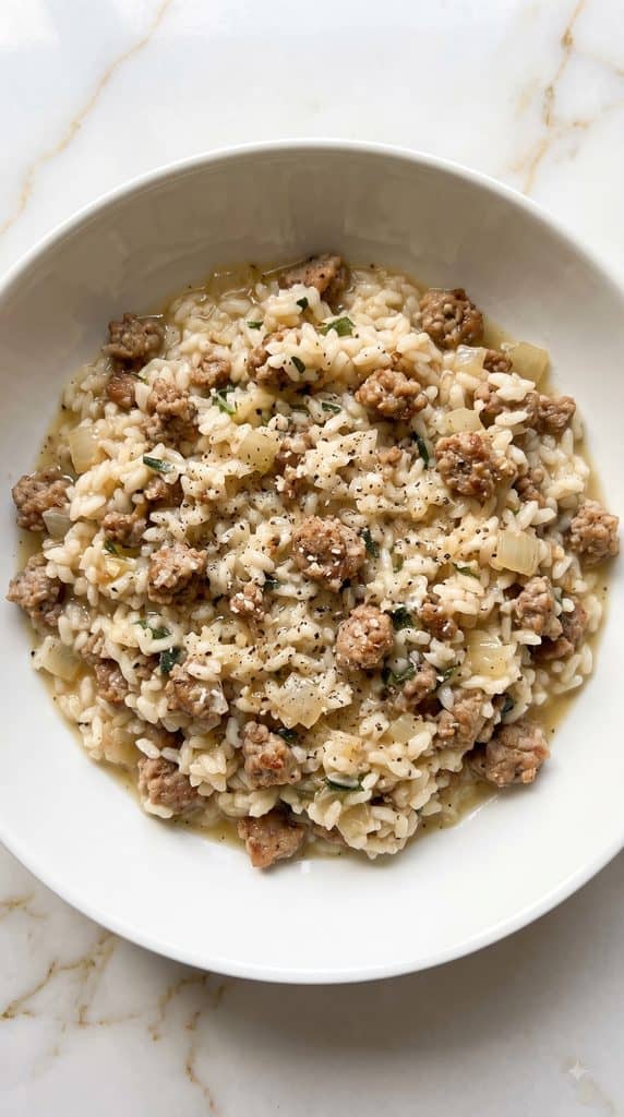 Italian Sausage and Sage Risotto