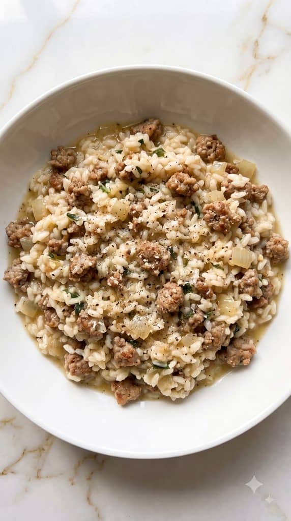 Italian Sausage and Sage Risotto