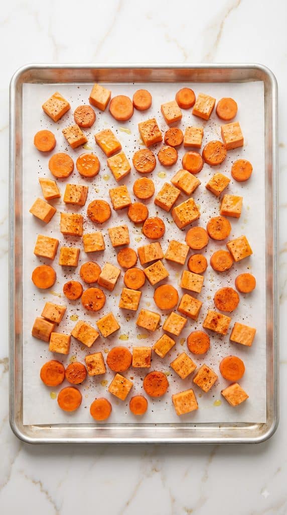 Roasted Sweet Potatoes & Carrots
