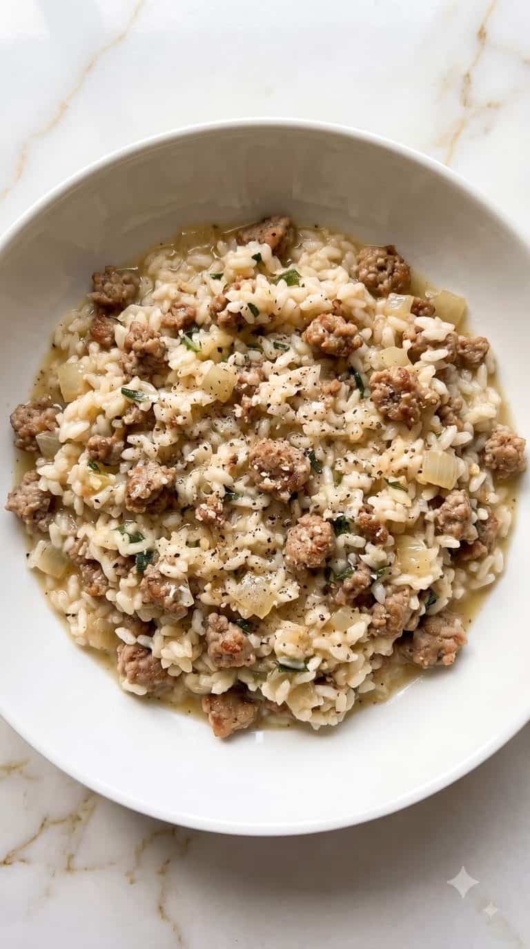 Italian Sausage and Sage Risotto
