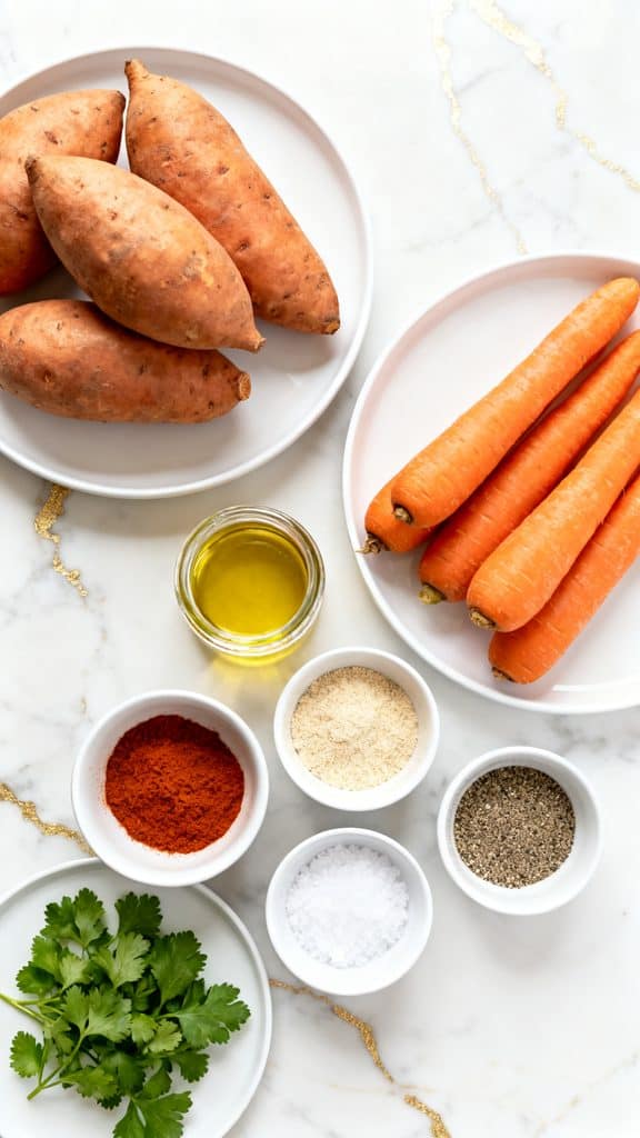 Roasted Sweet Potatoes & Carrots