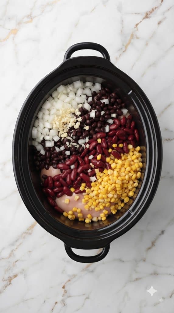 Slow Cooker Easy Chicken Taco Soup