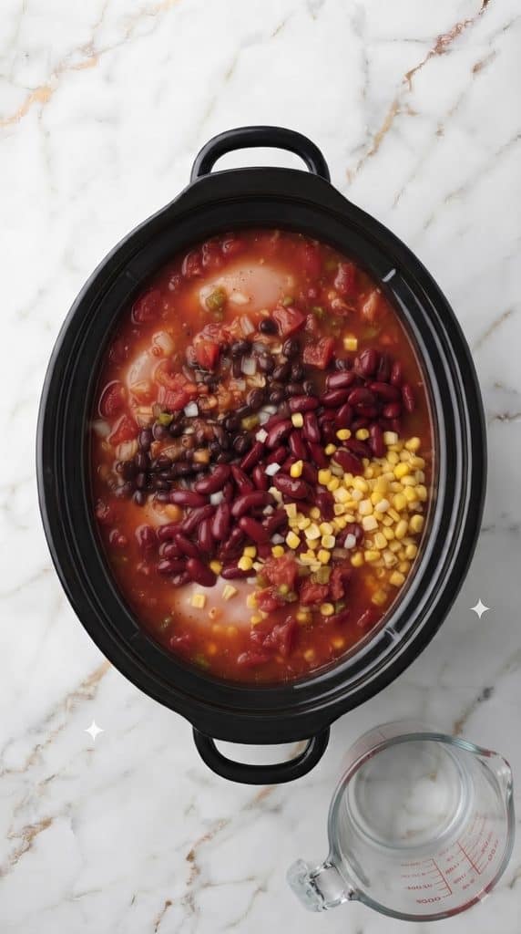 Slow Cooker Easy Chicken Taco Soup