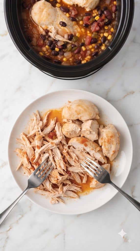 Slow Cooker Easy Chicken Taco Soup