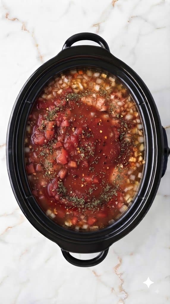 Crockpot Chicken Parmesan Soup