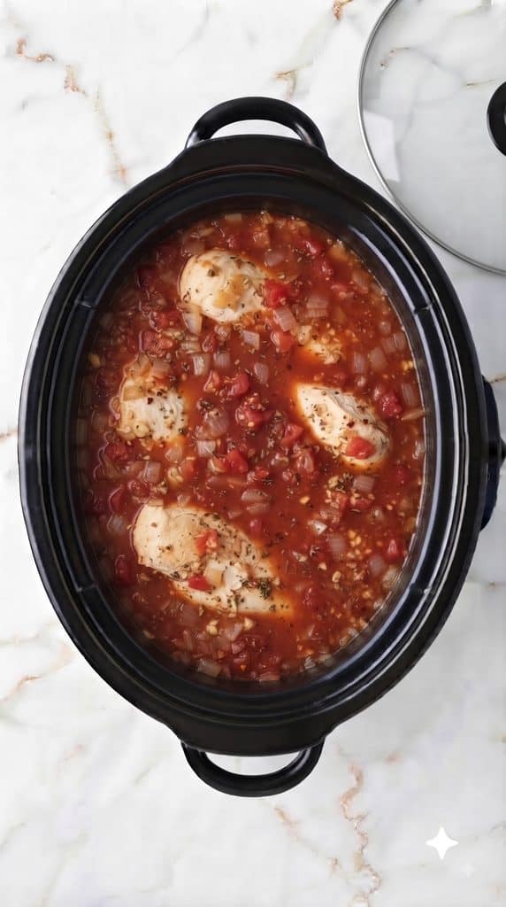 Crockpot Chicken Parmesan Soup
