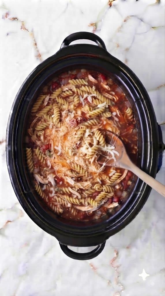 Crockpot Chicken Parmesan Soup