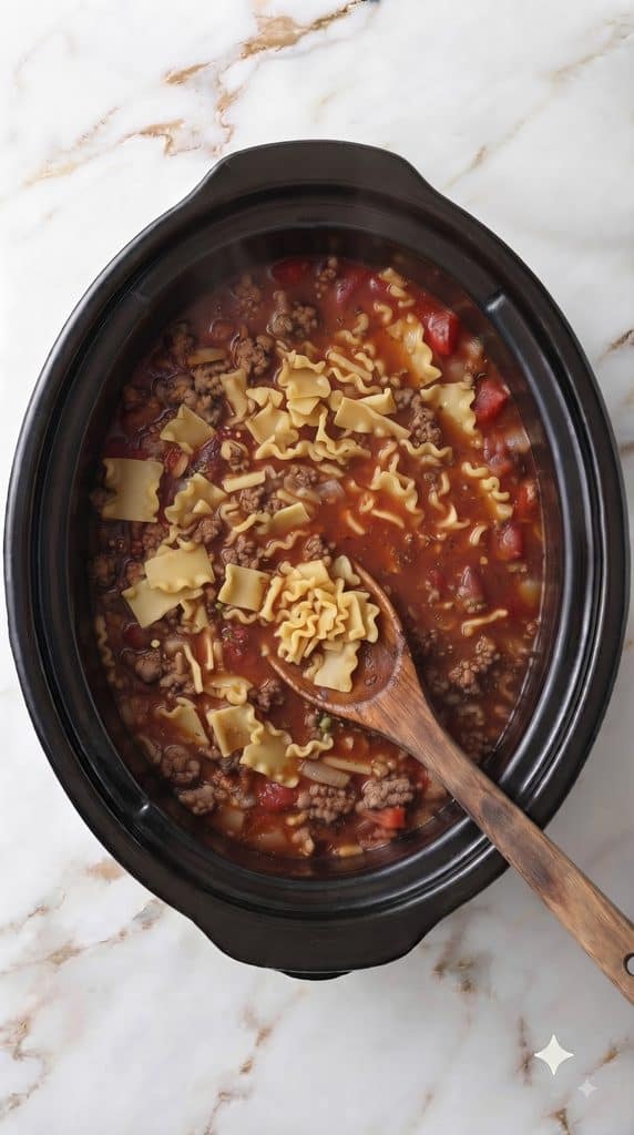 Slow Cooker Lasagna Soup